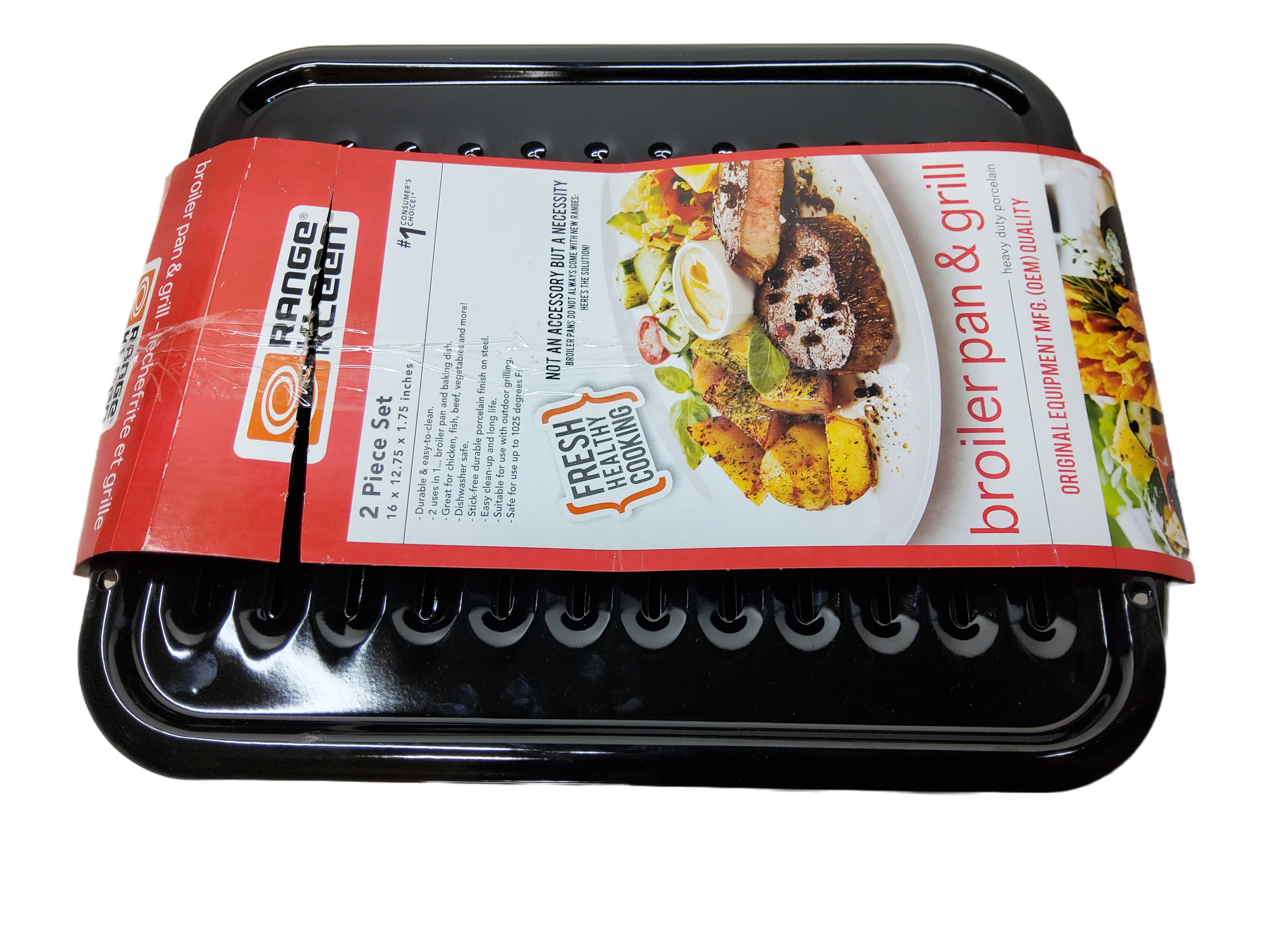 Range Kleen Porcelain Broiler Pan with Chrome Grill at Tractor Supply Co.