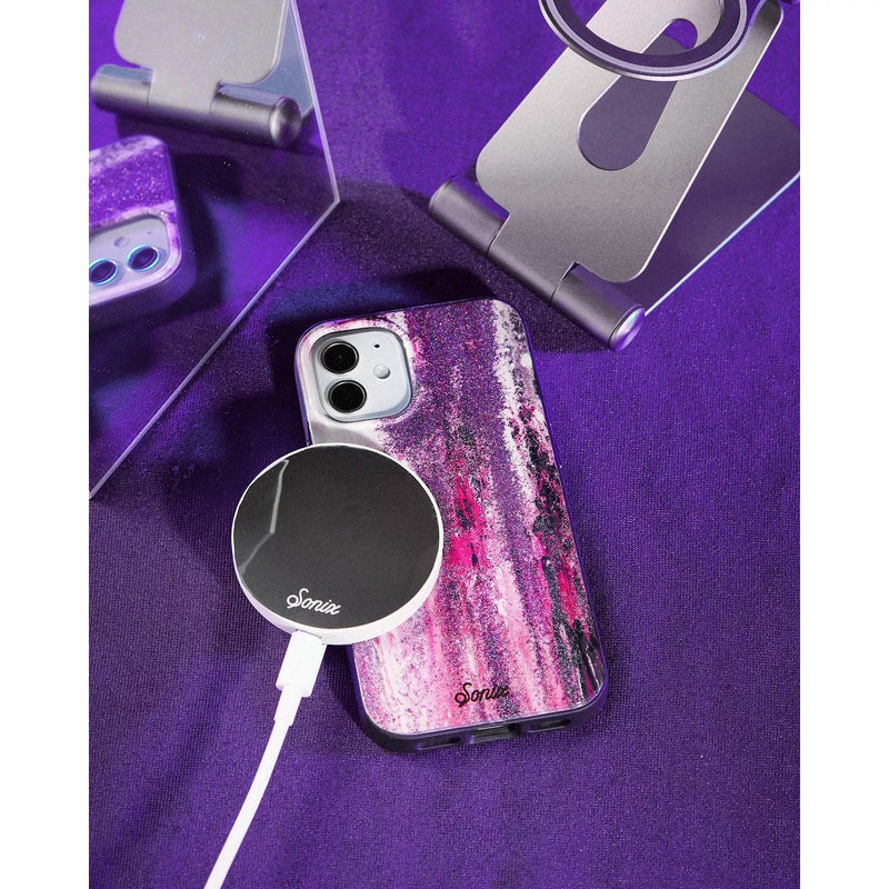 Sonix iPhone 12 Pro Max Purple Rain Case - Purple & Pink Glitter with UV Coating for iPhone 12 Pro Max