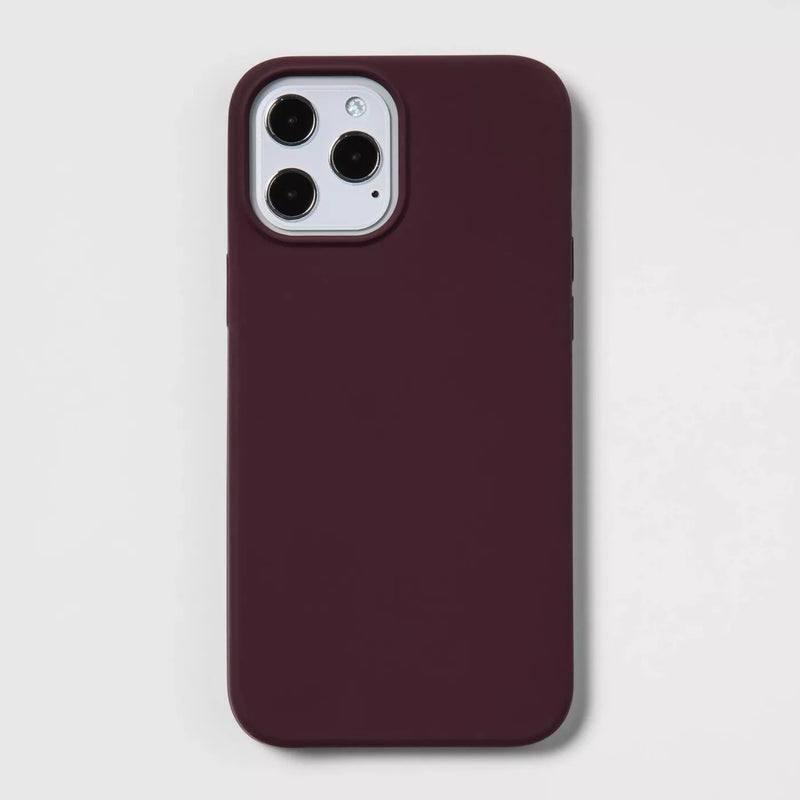 Heyday Silicone Phone Case for Apple iPhone 12 Pro Max - Mulberry - Silicone